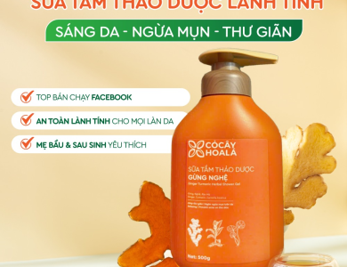 Sữa Tắm Thảo Dược Gừng Nghệ - 500gr