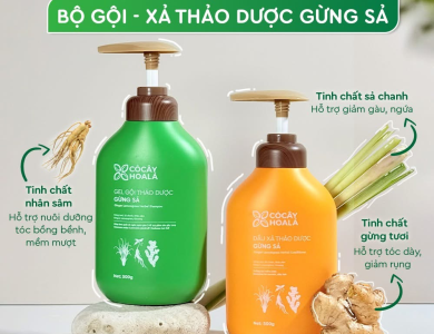 COMBO GỘI - XẢ THẢO DƯỢC GỪNG SẢ