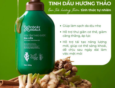 Sữa Tắm Thảo Dược Địa Liền - 500gr