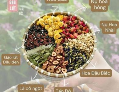 Trà Gạo Lứt Đậu Đen Xanh Lòng 8 Vị (Hộp 30 gói)