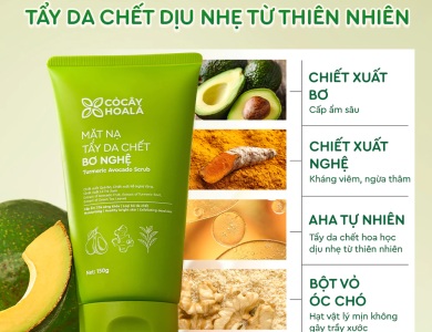 Combo Làm Sạch Dịu nhẹ Bơ Nghệ (3 món)