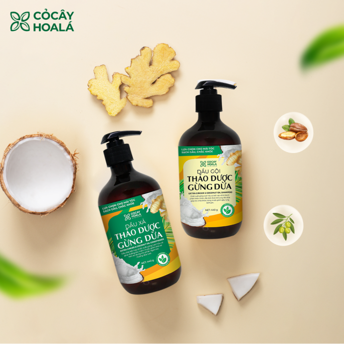 COMBO GỘI - XẢ THẢO DƯỢC GỪNG DỪA