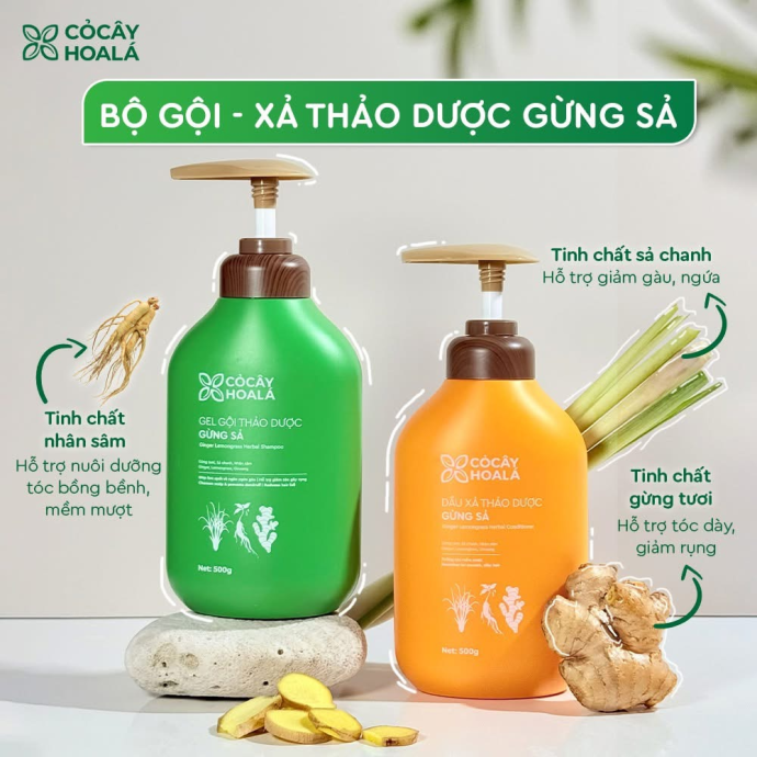 COMBO GỘI - XẢ THẢO DƯỢC GỪNG SẢ