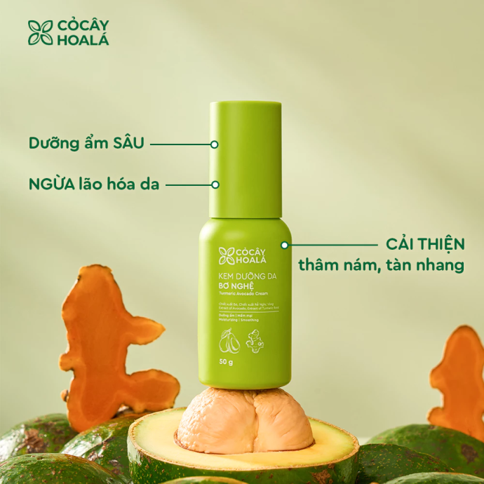 Kem Dưỡng Da Cấp ẩm Phục hồi Bơ Nghệ 50gr